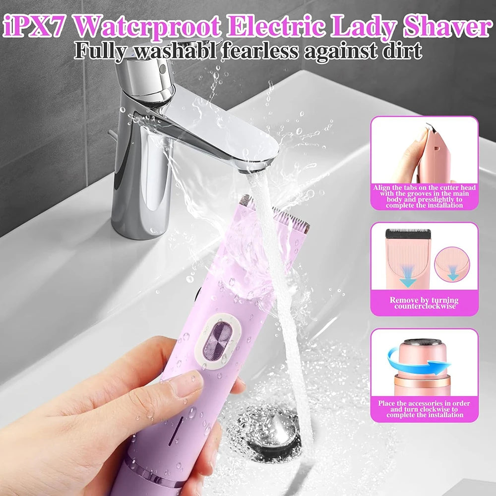 Electric Facial Hair Remover for Women – Portable Mini Shaver
