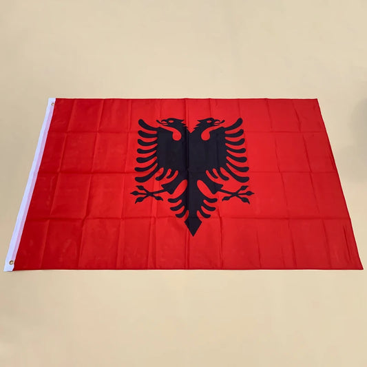 EOODLOVE FLAG Albanian flag 3x5 feet Albanian flag 90x150 cm high-quality double-sided printing hanging polyester