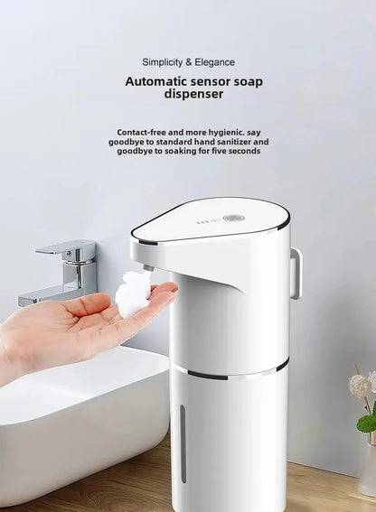 Intelligent Sensor Multi-Speed Contact-Free Wall-Mounted Vertical Hand Sanitizer Bubble Machine Rechargeable Soap Dispenser