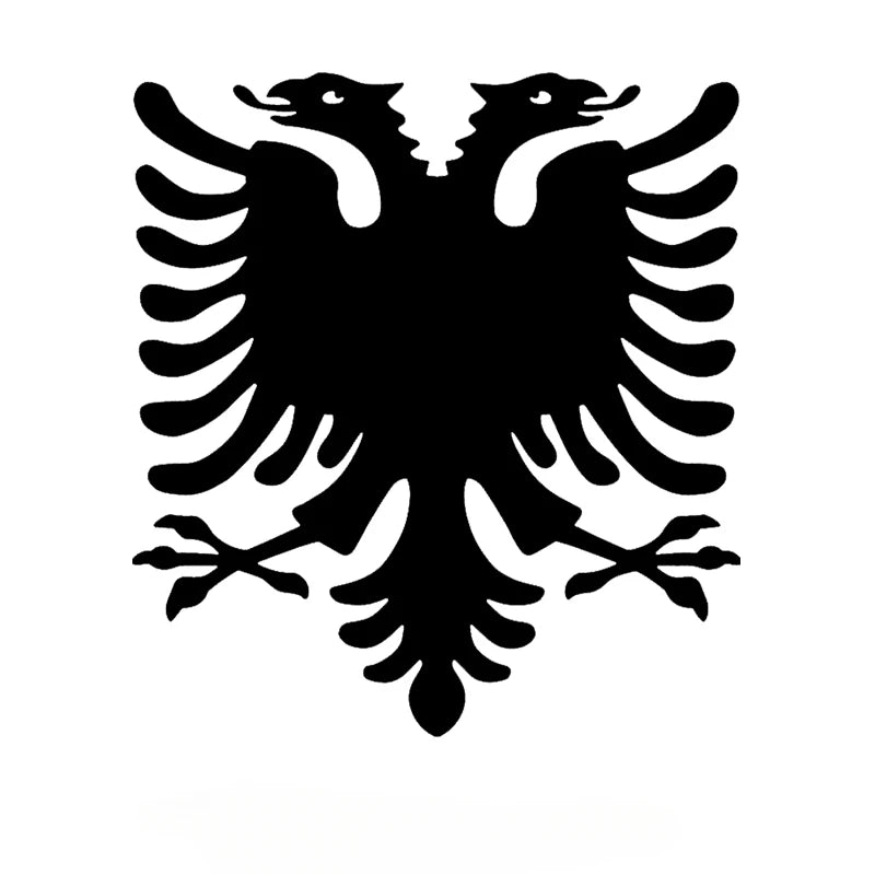 Albanian Double Headed Eagle Car Sticker Vinyl Decal Waterproof Auto Decors for Truck Bumper Rear Window