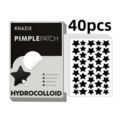 40 pieces of multi-color star acne patches, facial acne patches, concealer acne patches, and pimples patches, ultra-thin.