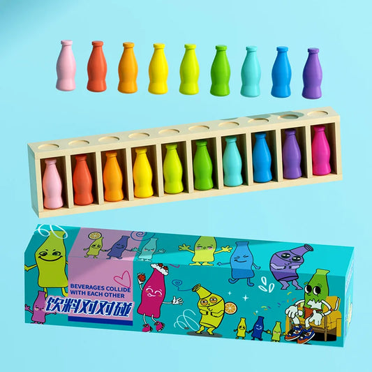New Kids Puzzle Toy Drink to Drink Color Sorting Cup Color Matching Classification Montessori Early Education Logical Thinking