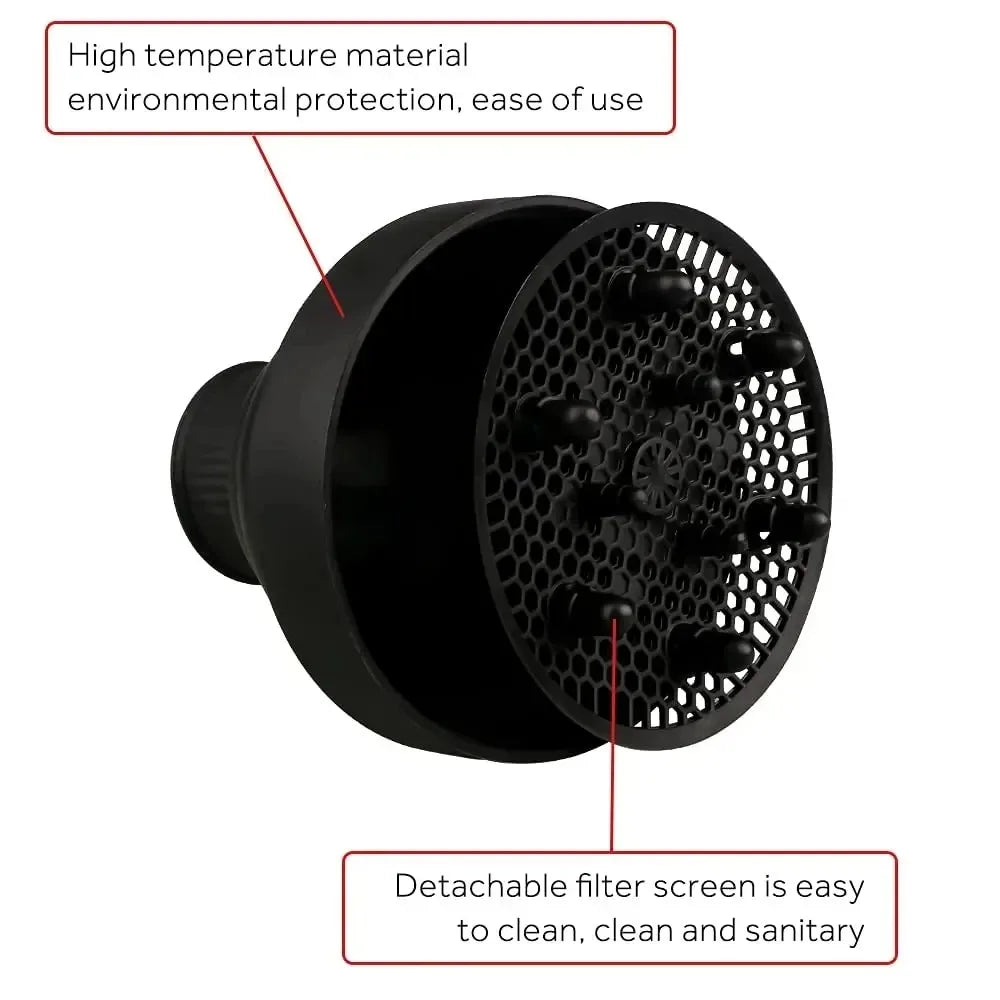 Silicone Hair Styling Tool Accessories Suitable Universal Hair Curl Diffuser Cover Diffuser Disk Hairdryer Curly Drying Blower