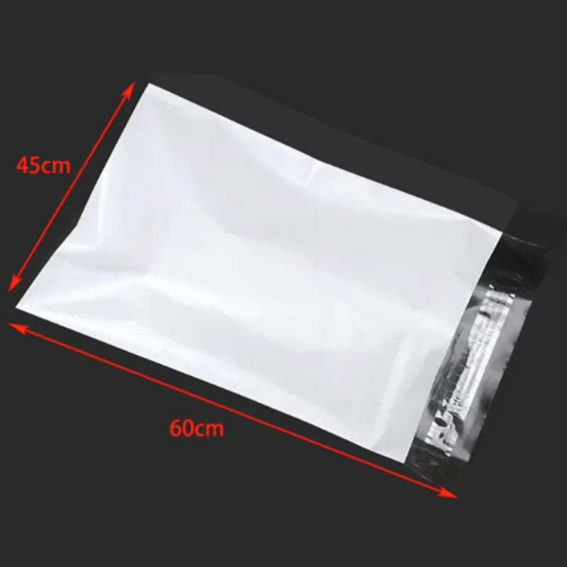 Lots White Self-Adhesive Seal Courier Bags for Express Delivery - Plastic Packaging Pouches Envelope Storage Mail Envelope