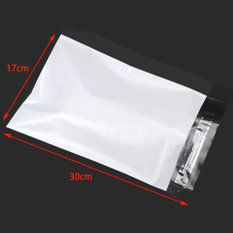 Lots White Self-Adhesive Seal Courier Bags for Express Delivery - Plastic Packaging Pouches Envelope Storage Mail Envelope
