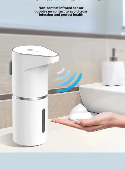 Intelligent Sensor Multi-Speed Contact-Free Wall-Mounted Vertical Hand Sanitizer Bubble Machine Rechargeable Soap Dispenser