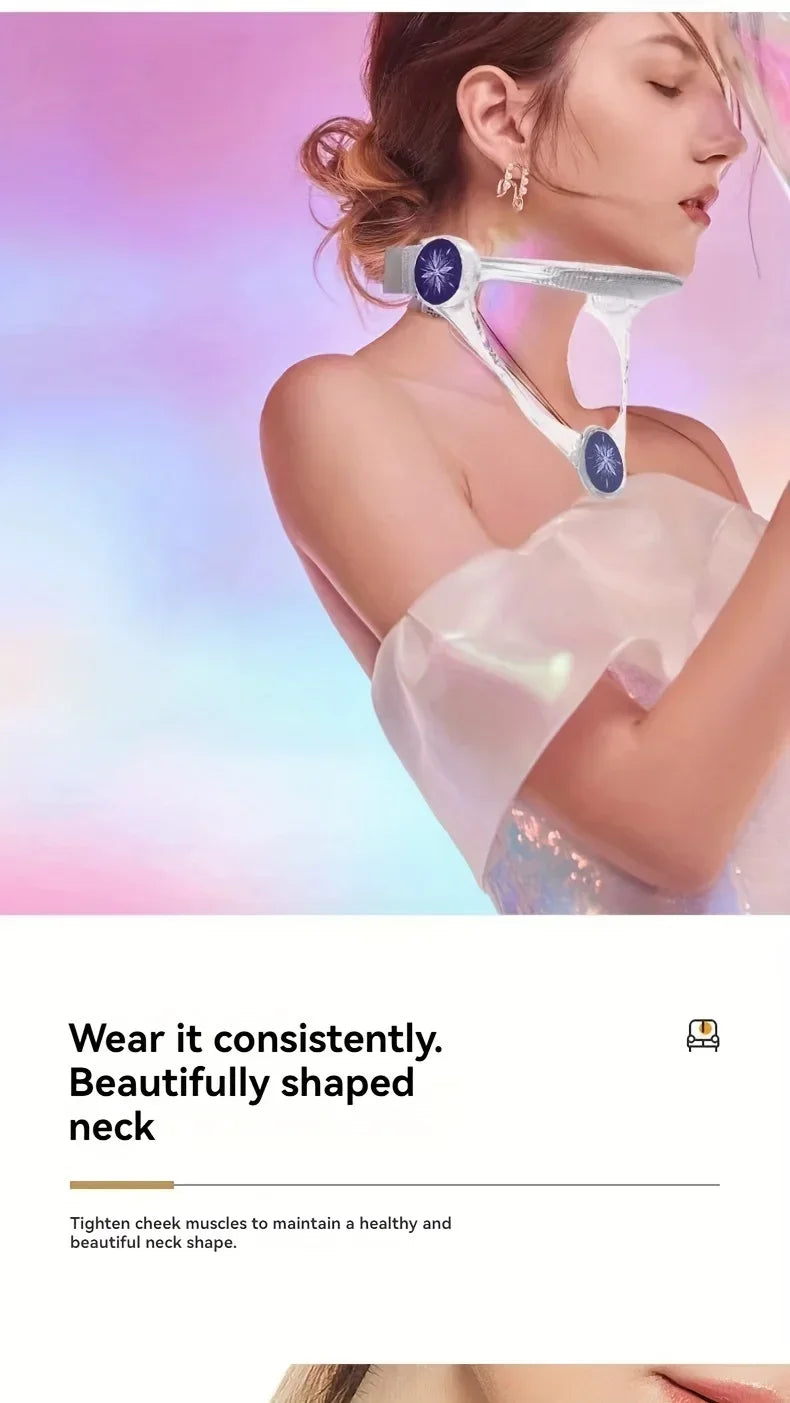 1pc adjustable neck brace, PP material, cervical support, anti-sagging straps with elastic pads, improve posture