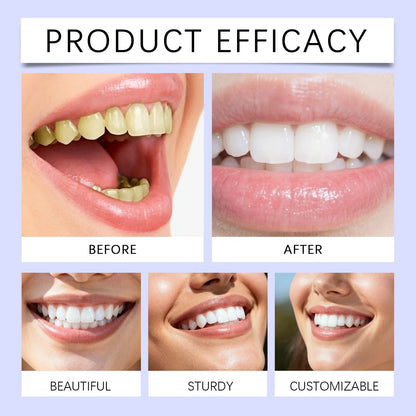 Purple Teeth Whitening Strips Oral Cleaning Removal Gel  Improve Dental Yellowing Oral Care, for Lasting Bright Smile