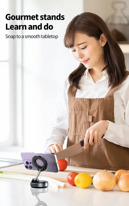 Phone Holder Foldable Design 360° Adjustable Vacuum Car Mount For Cell Phone For Live Streaming 2026