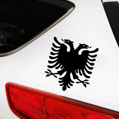Albanian Double Headed Eagle Car Sticker Vinyl Decal Waterproof Auto Decors for Truck Bumper Rear Window