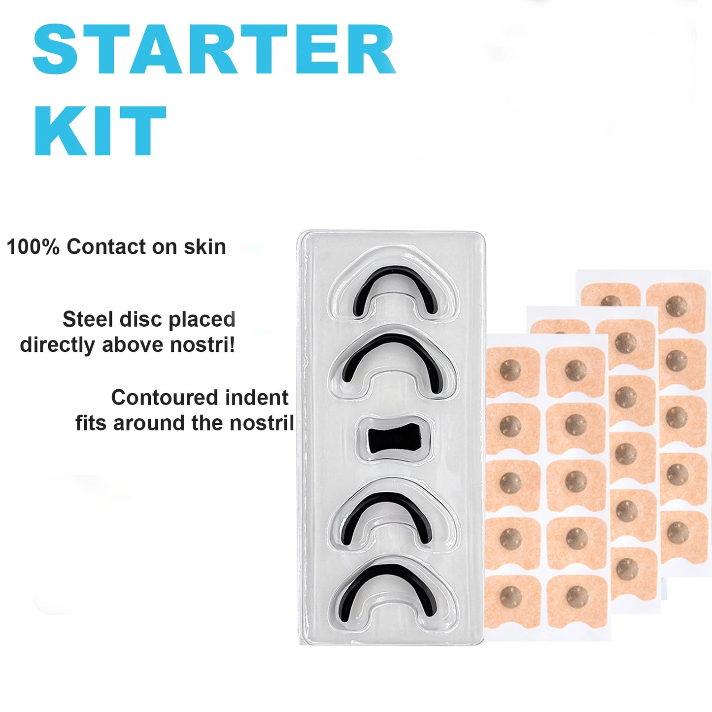 Nasal Breathing Dilators Starter Kits,Anti-snoring Nasal Strips,Magnetic Nose Strips,Increase Sports Air Improve Sleeping