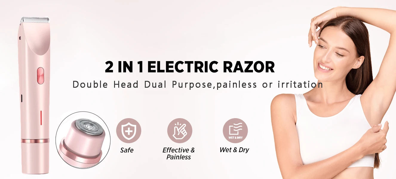 Electric Facial Hair Remover for Women – Portable Mini Shaver