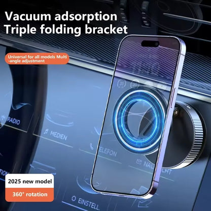 Phone Holder Foldable Design 360° Adjustable Vacuum Car Mount For Cell Phone For Live Streaming 2026