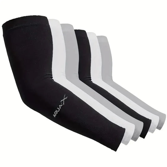 3 Pairs UV Arm Sun Sleeves – Breathable Protection, Uses for Driving Sports Hiking & Outdoor Summer Activities