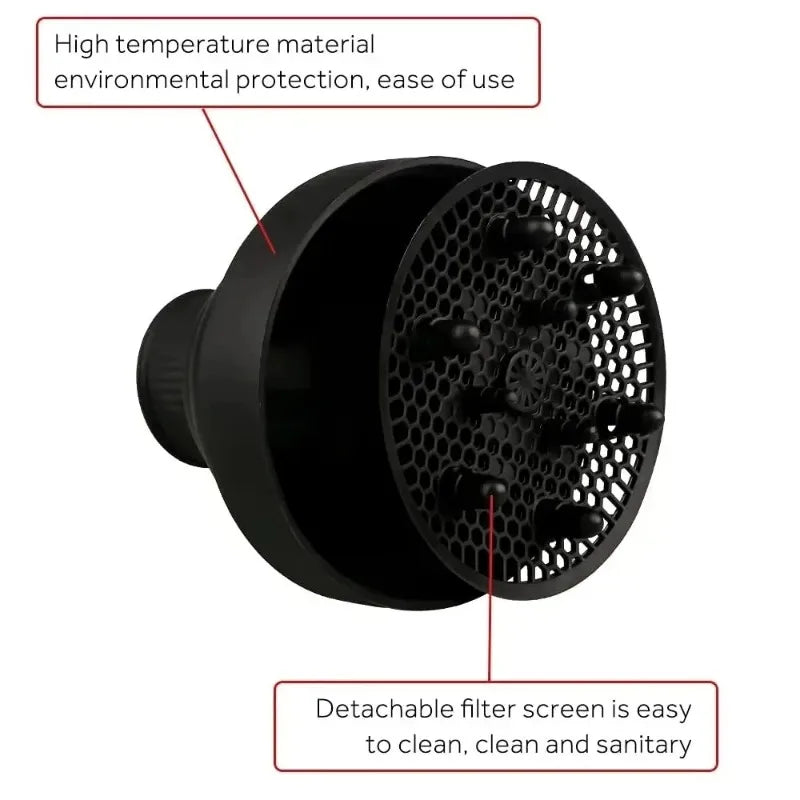 Silicone Hair Styling Tool Accessories Suitable Universal Hair Curl Diffuser Cover Diffuser Disk Hairdryer Curly Drying Blower