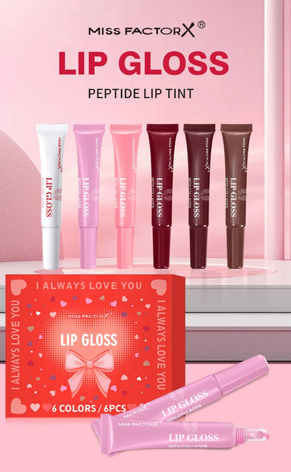 Premium gift set 24PCS/box Lip gloss set Long-lasting moisturizing Lip color modification Perfect gift for women Valentine’s Day