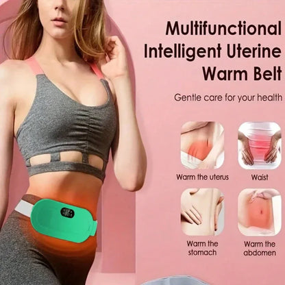 Electric Menstrual Heating Belt for Women Menstrual Spasm Massager Vibrator Relieves Discomfort Adjustable Waist Heating Pad