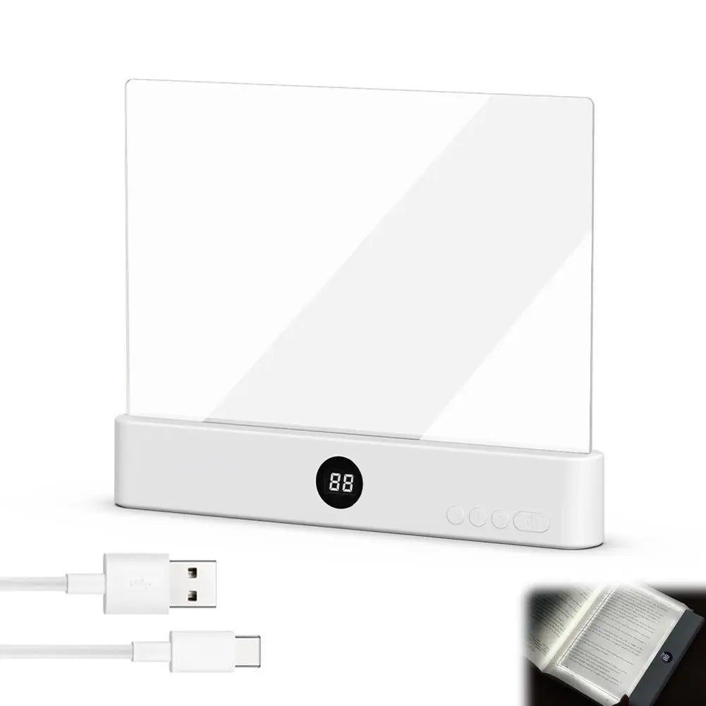 LED Reading Light Vision Reading Light 3 Color Adjustable Eye Protection Reading Light Usb Charging Student Night Reading Lamp
