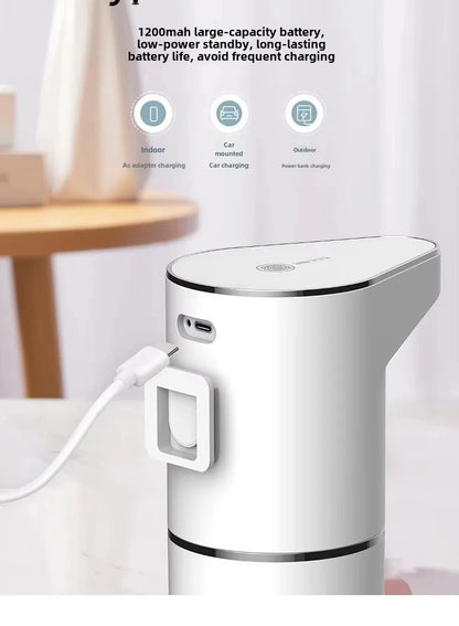 Intelligent Sensor Multi-Speed Contact-Free Wall-Mounted Vertical Hand Sanitizer Bubble Machine Rechargeable Soap Dispenser