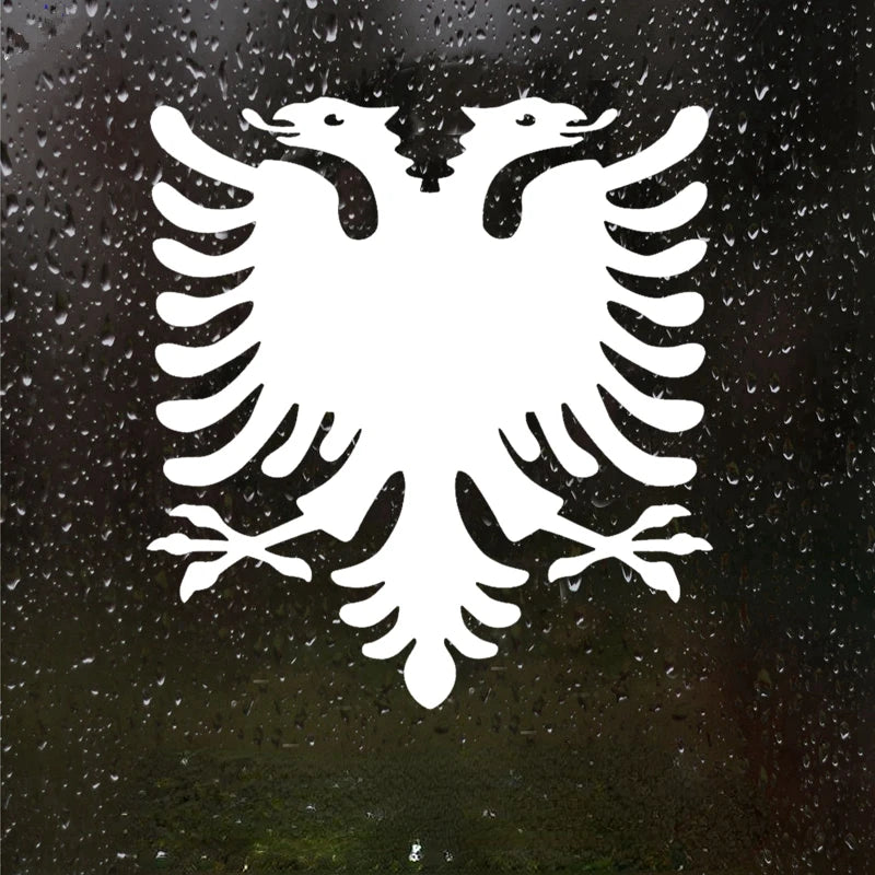 Albanian Double Headed Eagle Car Sticker Vinyl Decal Waterproof Auto Decors for Truck Bumper Rear Window