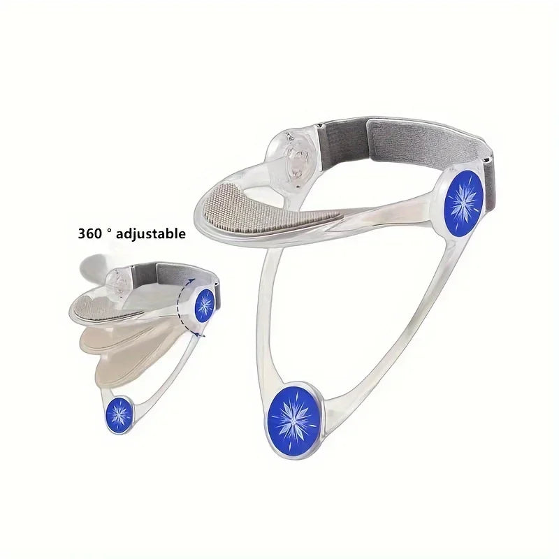 1pc adjustable neck brace, PP material, cervical support, anti-sagging straps with elastic pads, improve posture