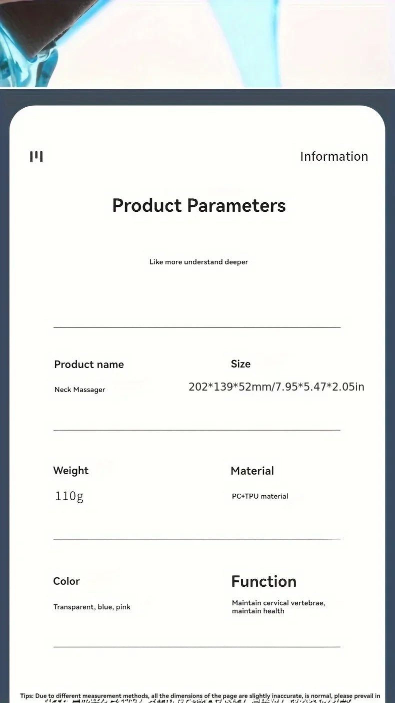 1pc adjustable neck brace, PP material, cervical support, anti-sagging straps with elastic pads, improve posture