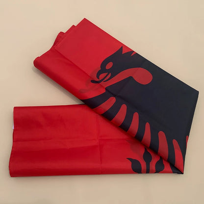 EOODLOVE FLAG Albanian flag 3x5 feet Albanian flag 90x150 cm high-quality double-sided printing hanging polyester