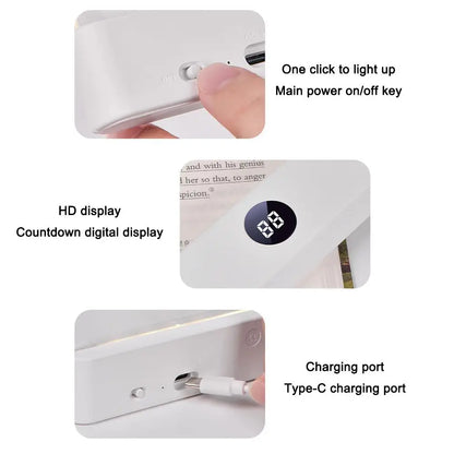 LED Reading Light Vision Reading Light 3 Color Adjustable Eye Protection Reading Light Usb Charging Student Night Reading Lamp