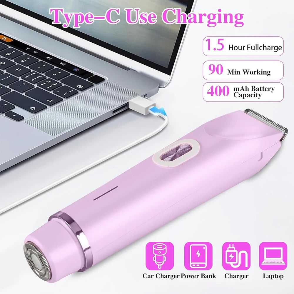 Electric Facial Hair Remover for Women – Portable Mini Shaver