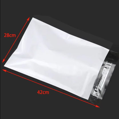Lots White Self-Adhesive Seal Courier Bags for Express Delivery - Plastic Packaging Pouches Envelope Storage Mail Envelope