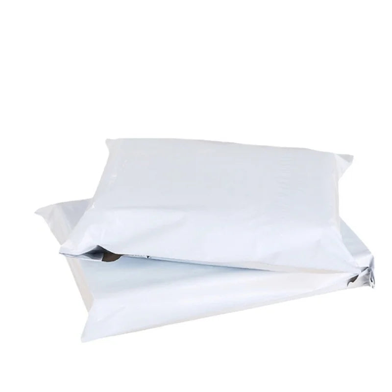 Lots White Self-Adhesive Seal Courier Bags for Express Delivery - Plastic Packaging Pouches Envelope Storage Mail Envelope