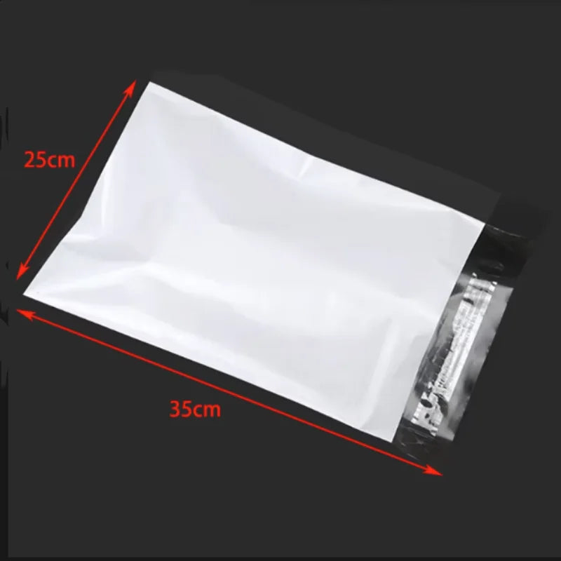 Lots White Self-Adhesive Seal Courier Bags for Express Delivery - Plastic Packaging Pouches Envelope Storage Mail Envelope