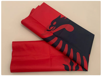 EOODLOVE FLAG Albanian flag 3x5 feet Albanian flag 90x150 cm high-quality double-sided printing hanging polyester