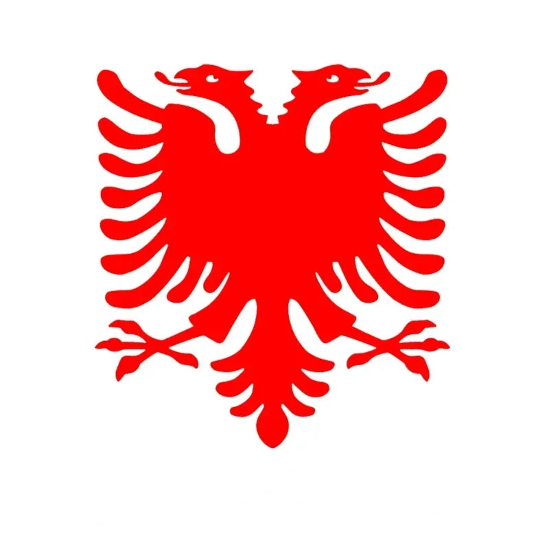 Albanian Double Headed Eagle Car Sticker Vinyl Decal Waterproof Auto Decors for Truck Bumper Rear Window