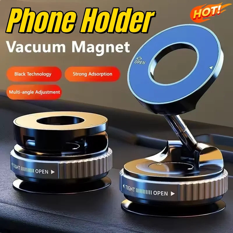 Phone Holder Foldable Design 360° Adjustable Vacuum Car Mount For Cell Phone For Live Streaming 2026